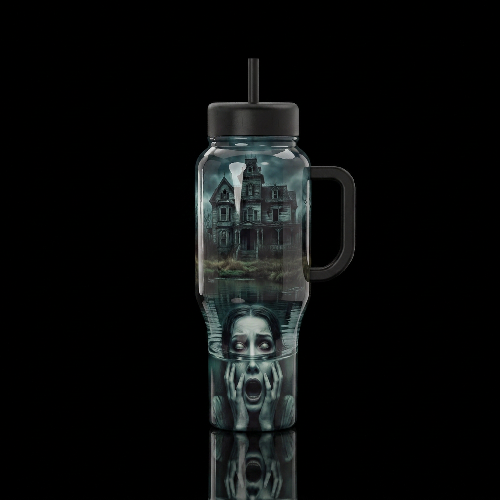Lady in the water water bottle design