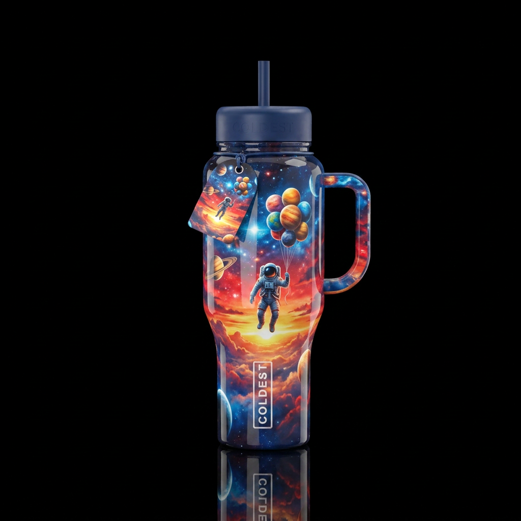 Stargazers drift water bottle design