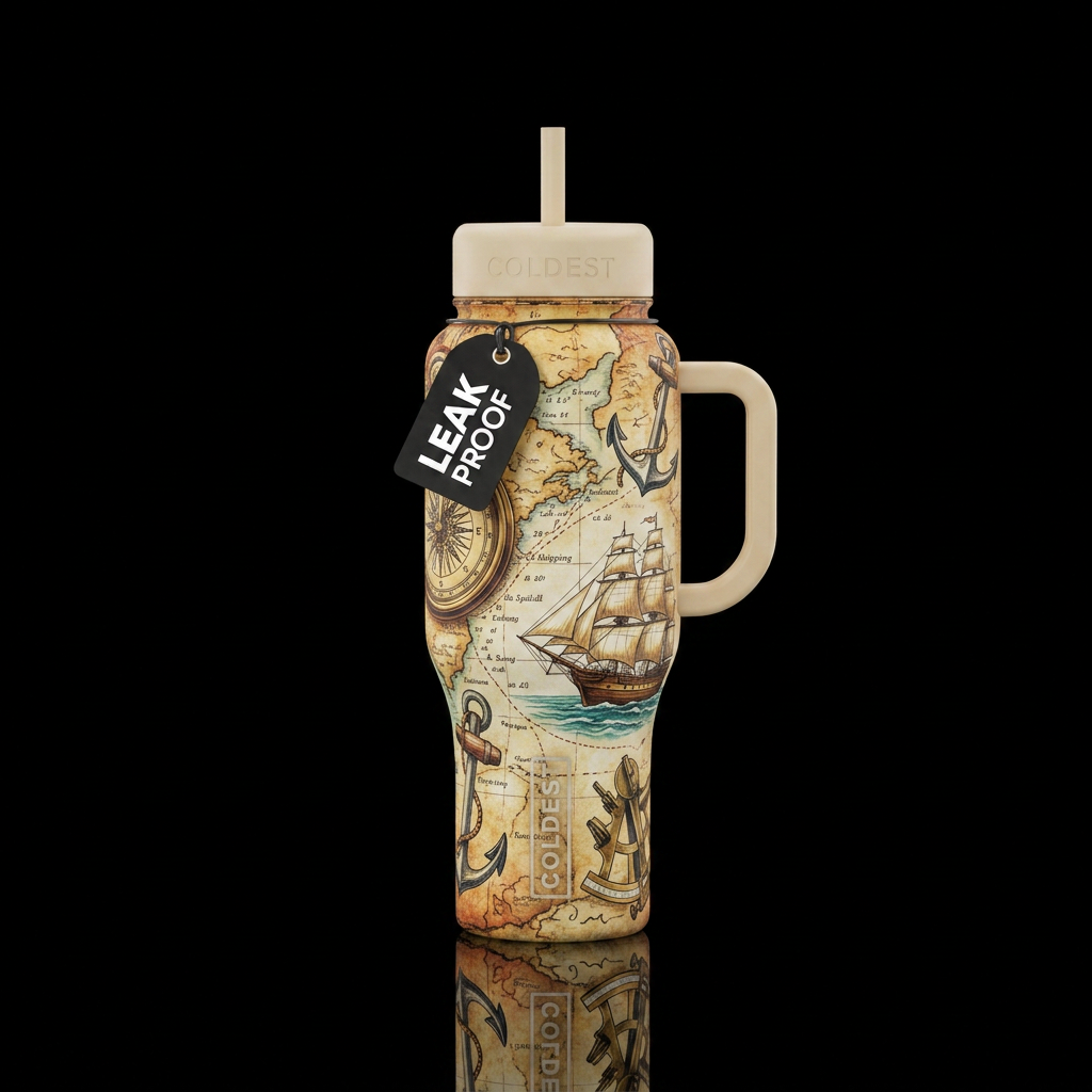 Uncharted Horizon water bottle design
