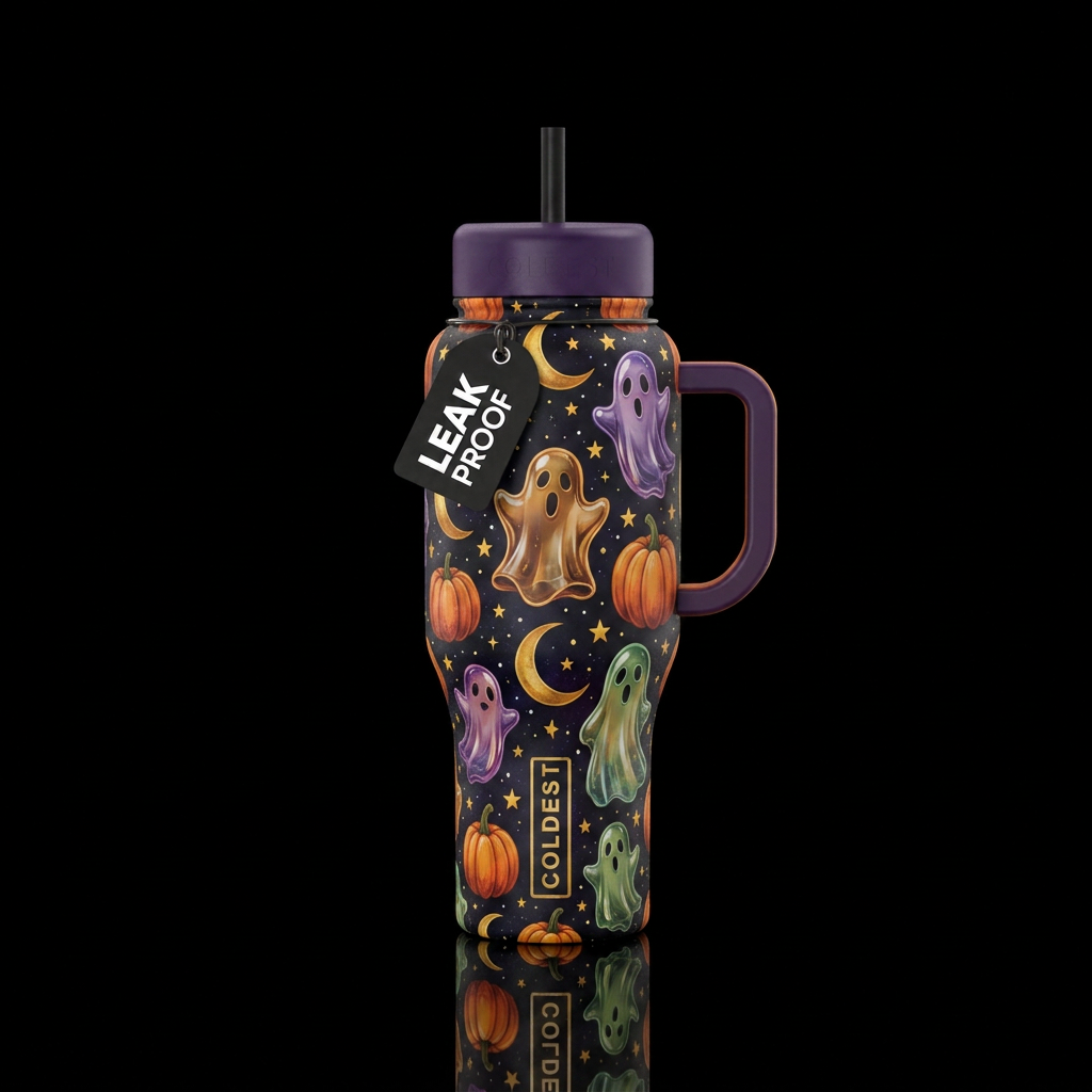 Ghouls night out water bottle design