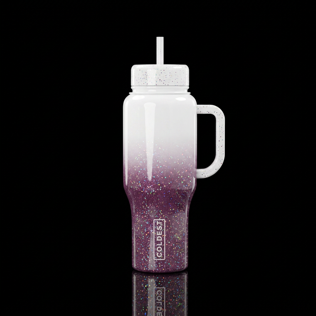 Berry frost water bottle design
