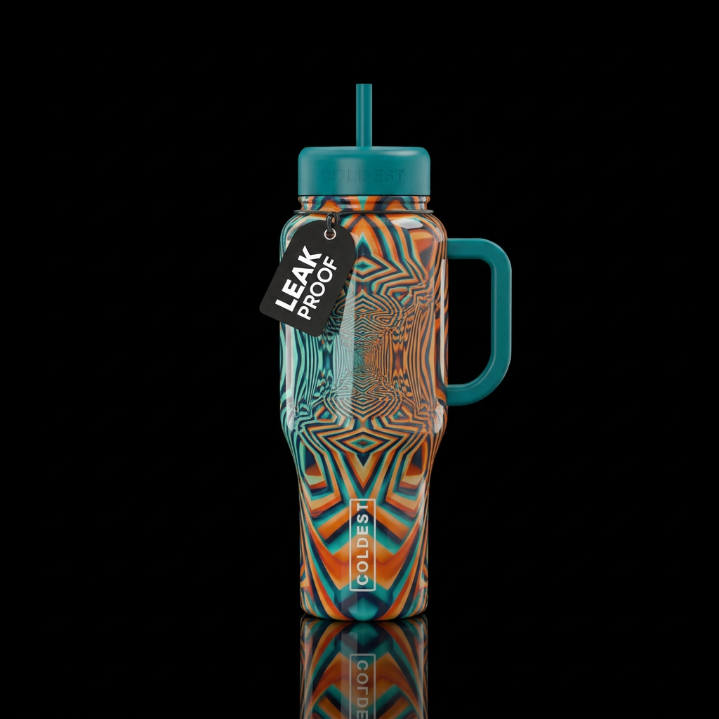 Beautiful unique rare third world through the look... water bottle design