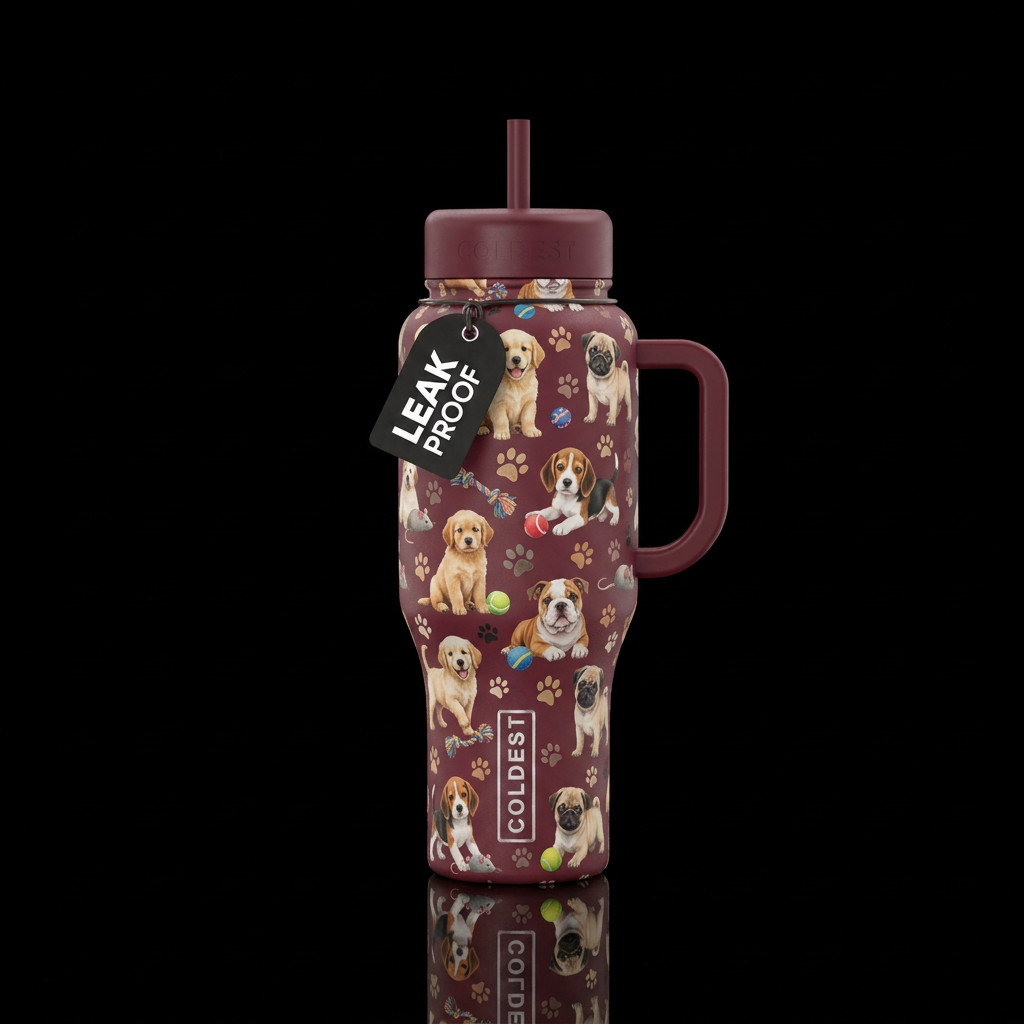 Baby puppy water bottle design