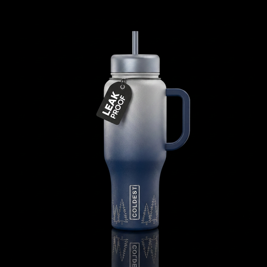 Silent Night water bottle design