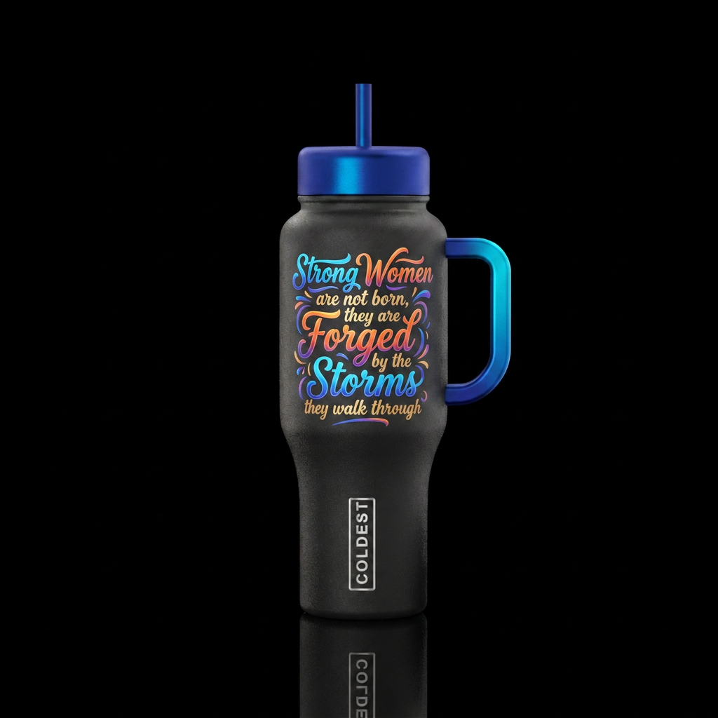 Strong Women are not born, they are Forged by the ... water bottle design