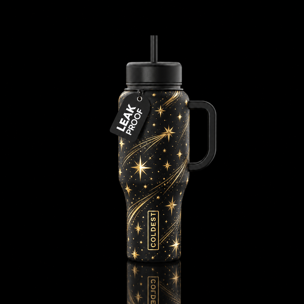New years water bottle design