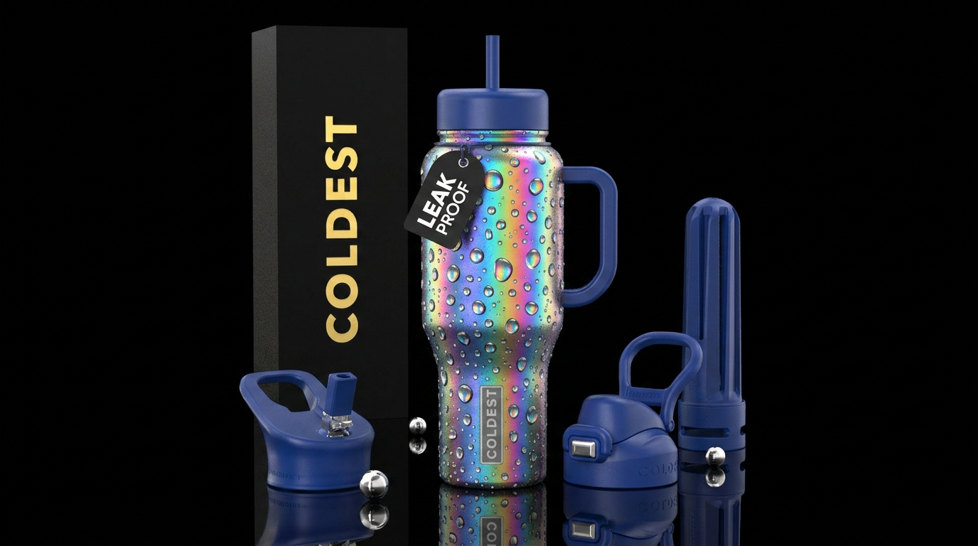 Raindrops water bottle design