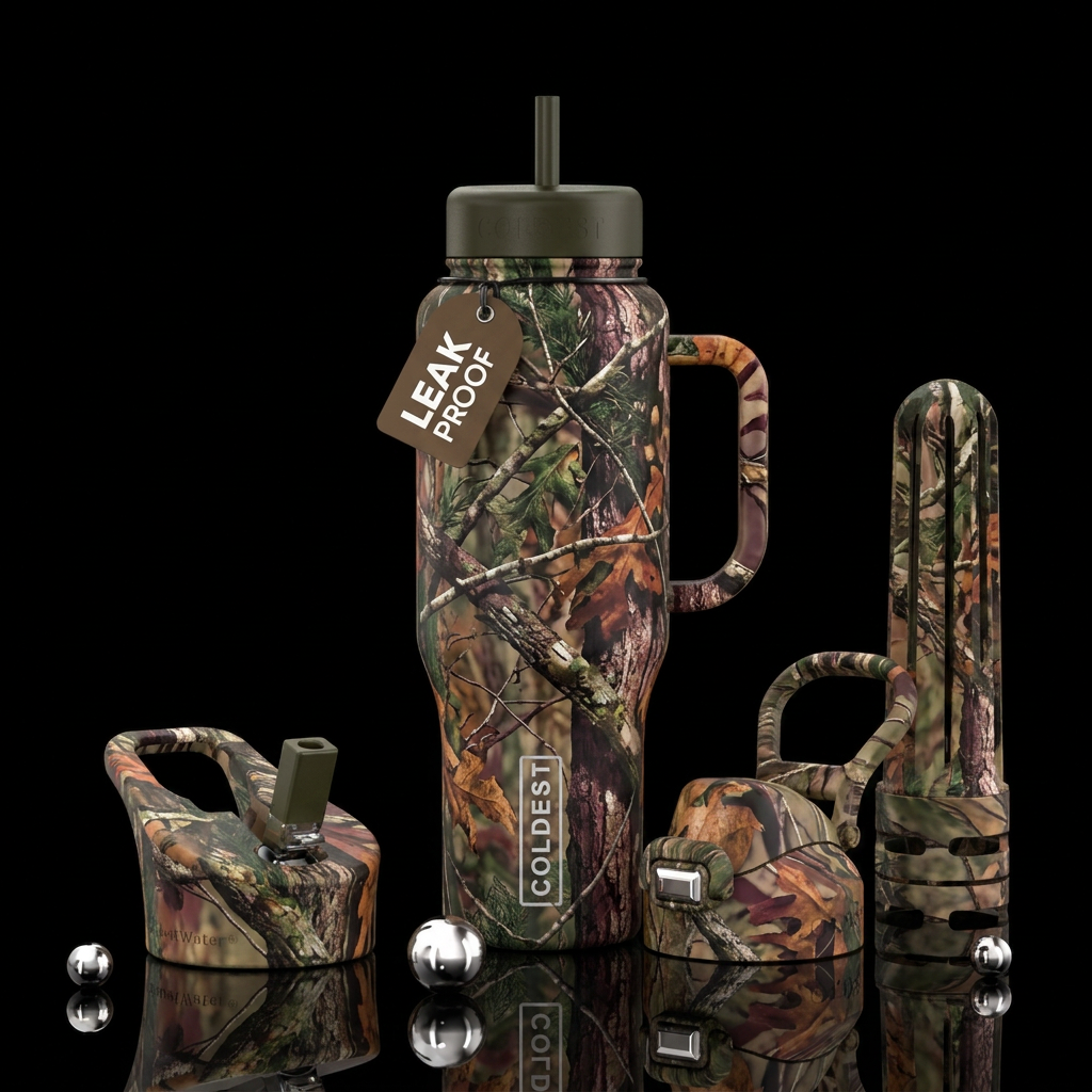 Camo water bottle design