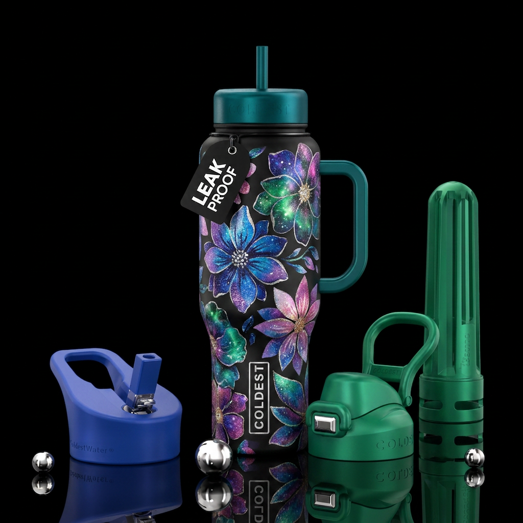 Painted Garden water bottle design