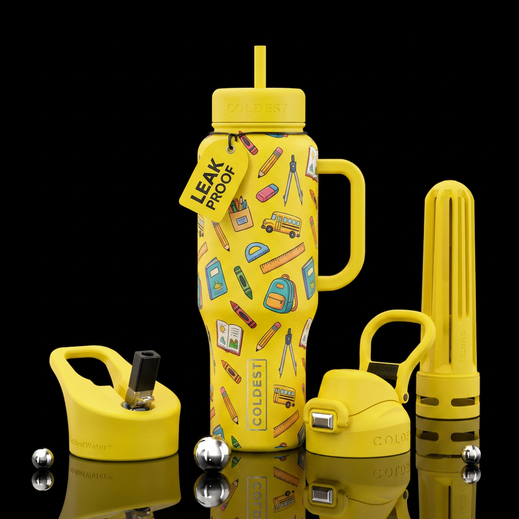 Back To School water bottle design