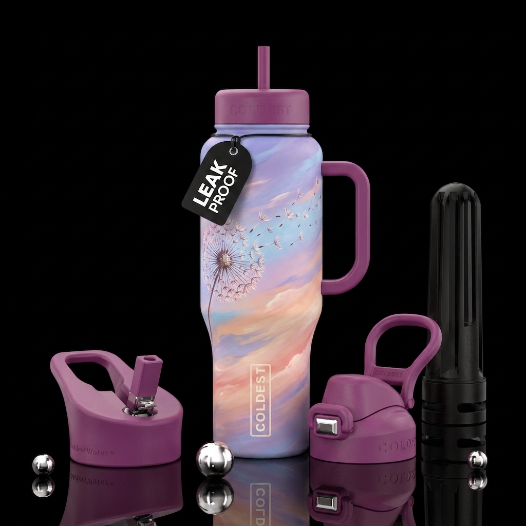 Pastel Wishes water bottle design