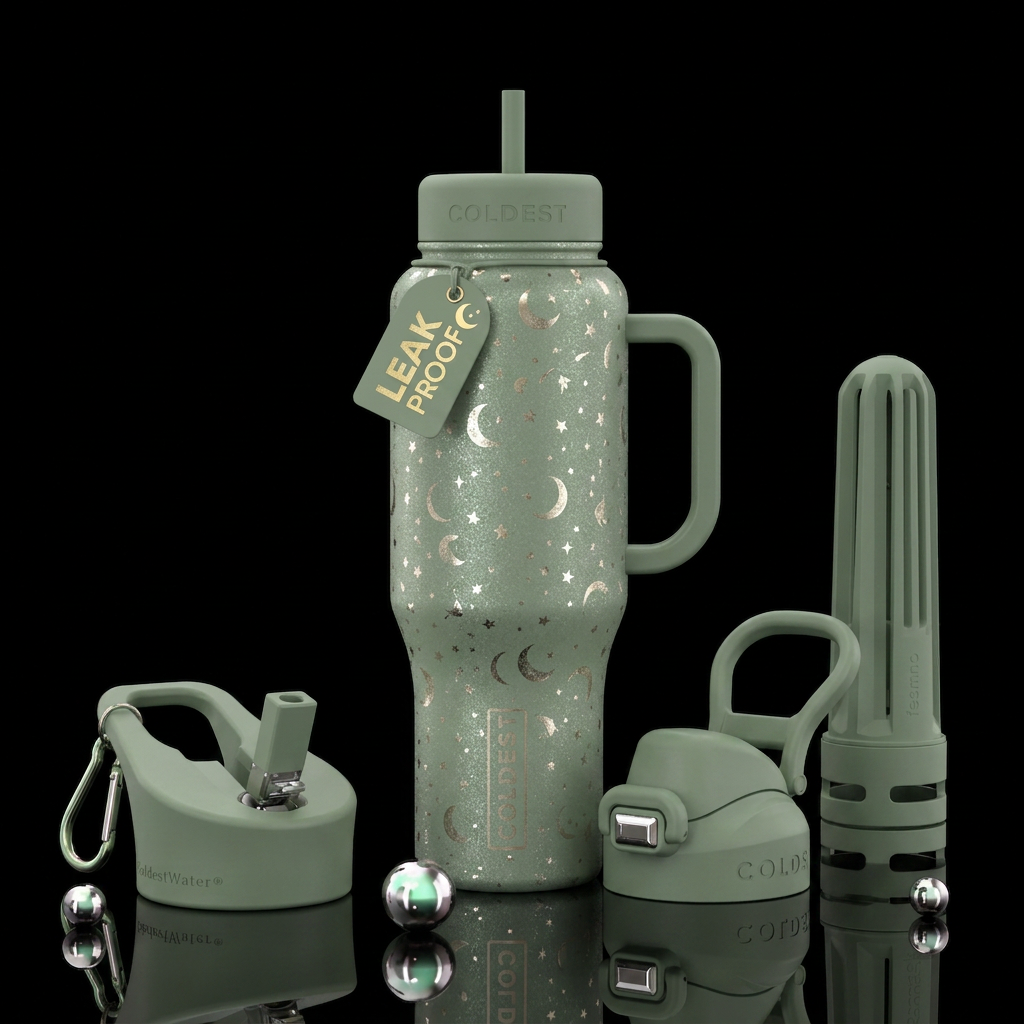 Shiny Nights water bottle design