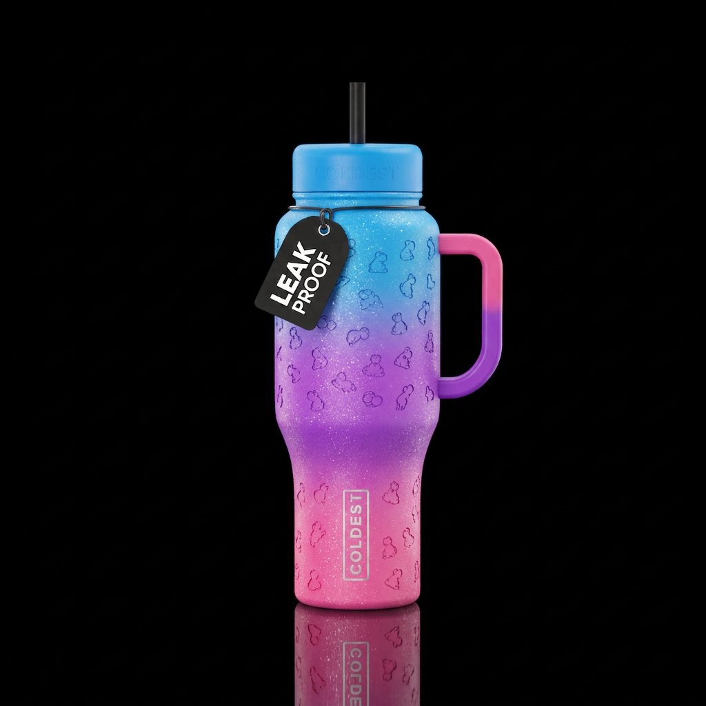 Nerds very berry bright blue bright purple bright ... water bottle design