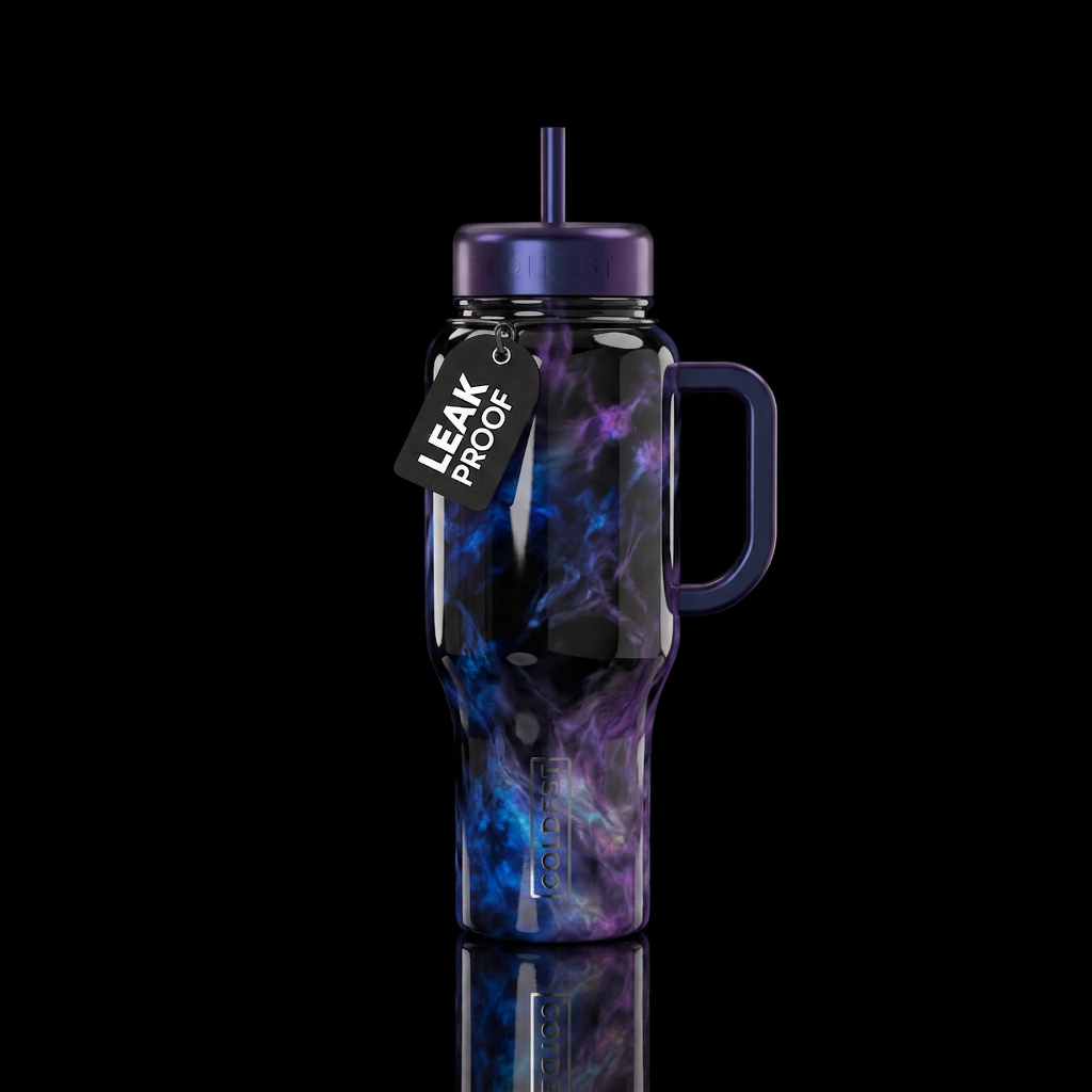Smoky looking Sapphire opal and Amethyst opal with... water bottle design