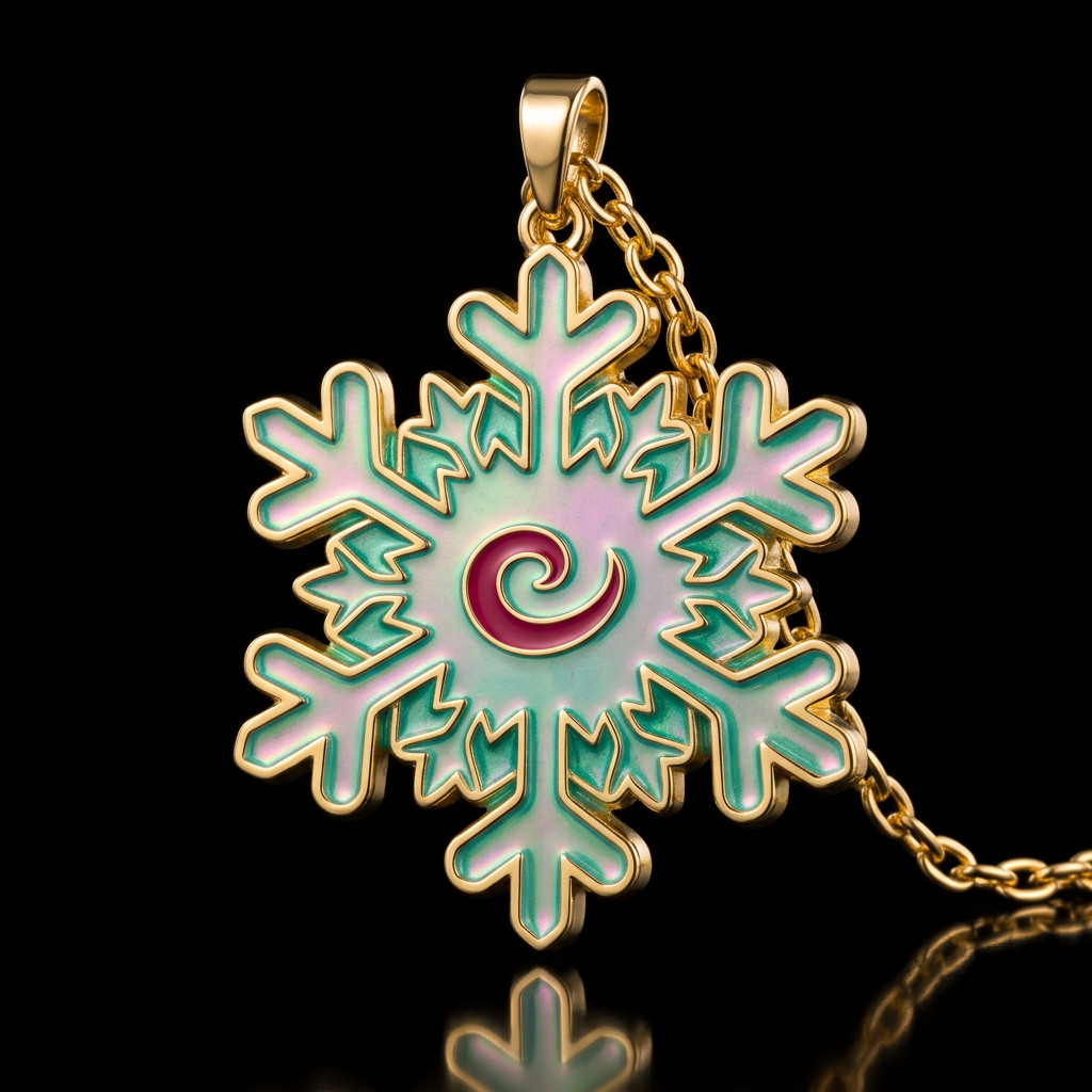 Snowflake dream water bottle design