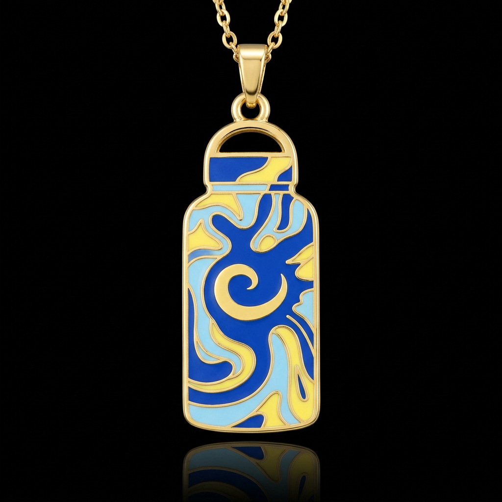 Tye dye dreams water bottle design