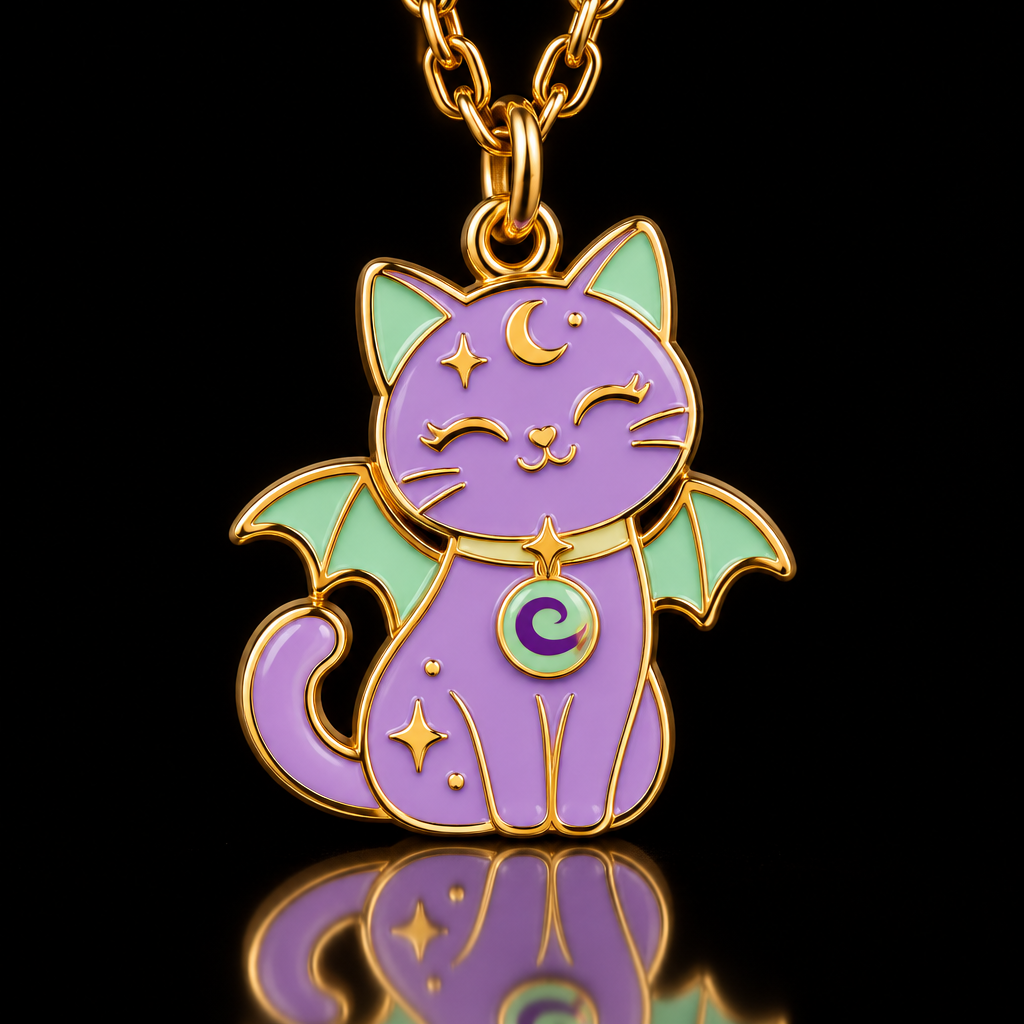 Patty the batcat water bottle design