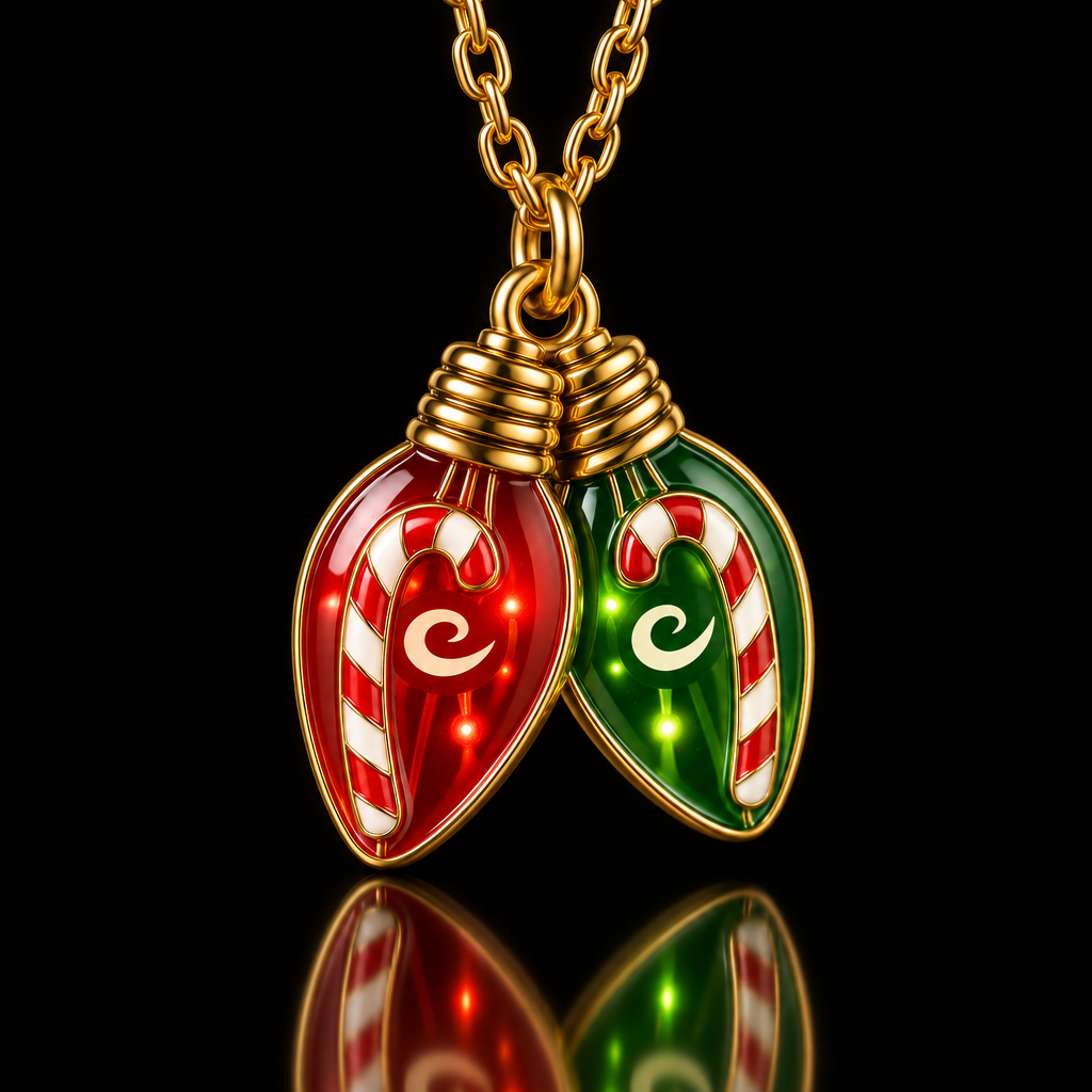 Glowie christmas lights water bottle design