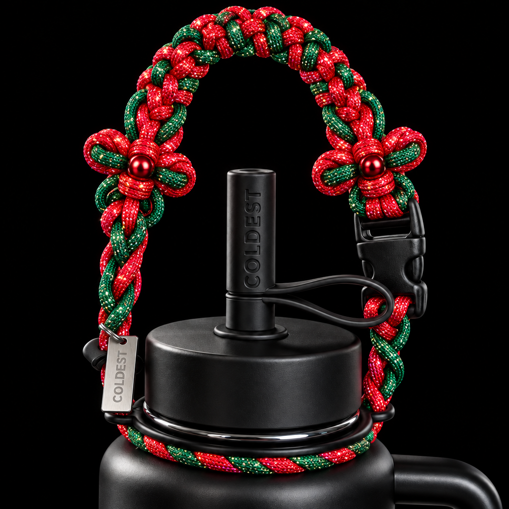 Christmas sparkle water bottle design