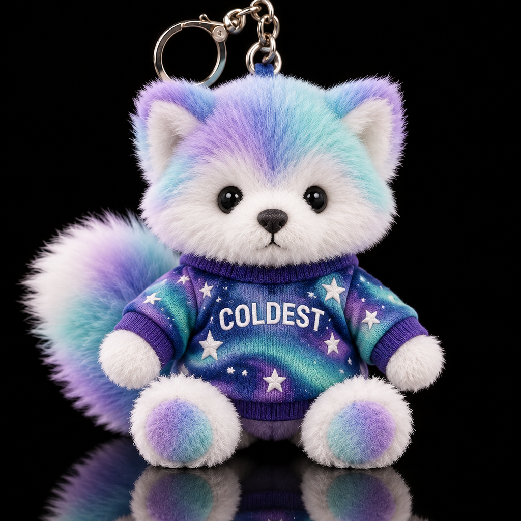 Frosty the Artic Fox water bottle design