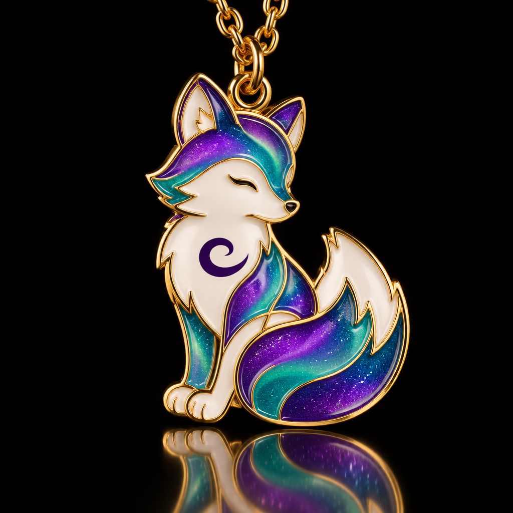Aurora the Fox water bottle design