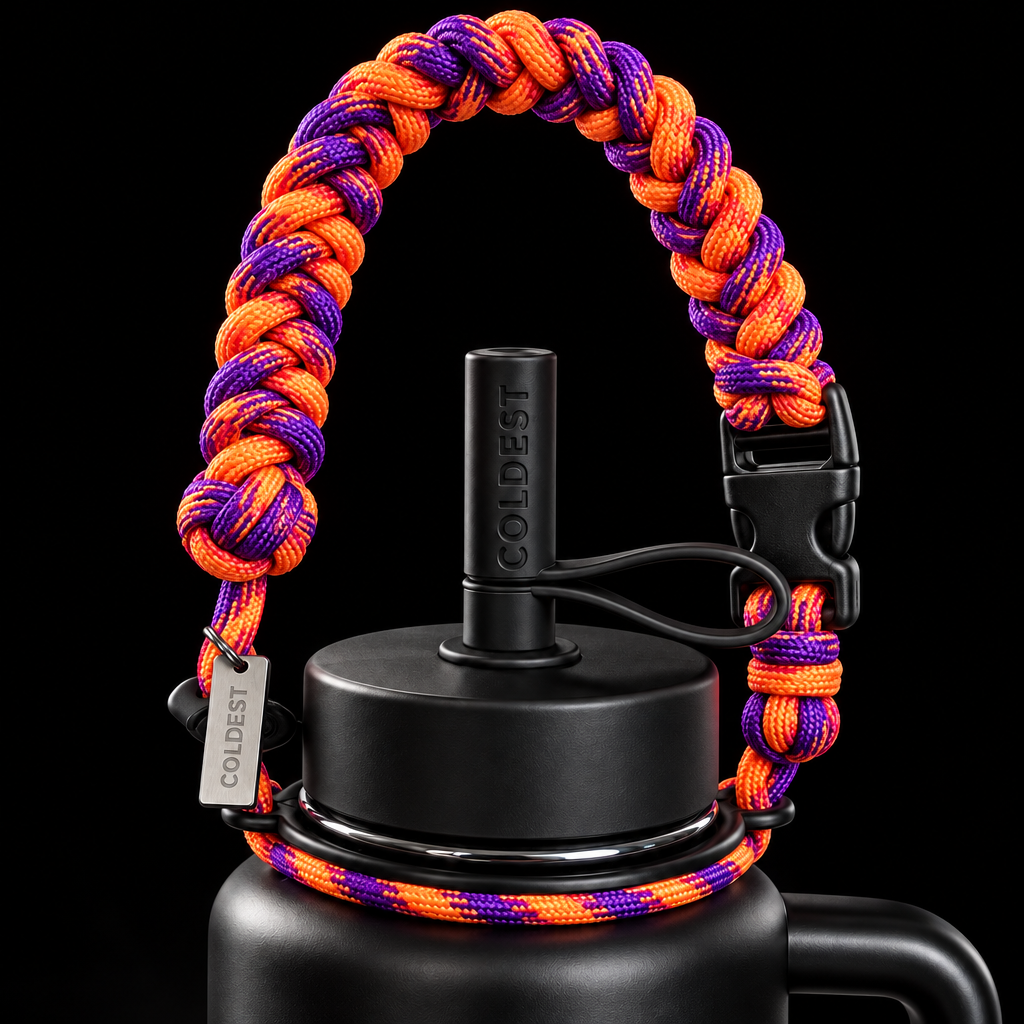 Halloween swirled water bottle design