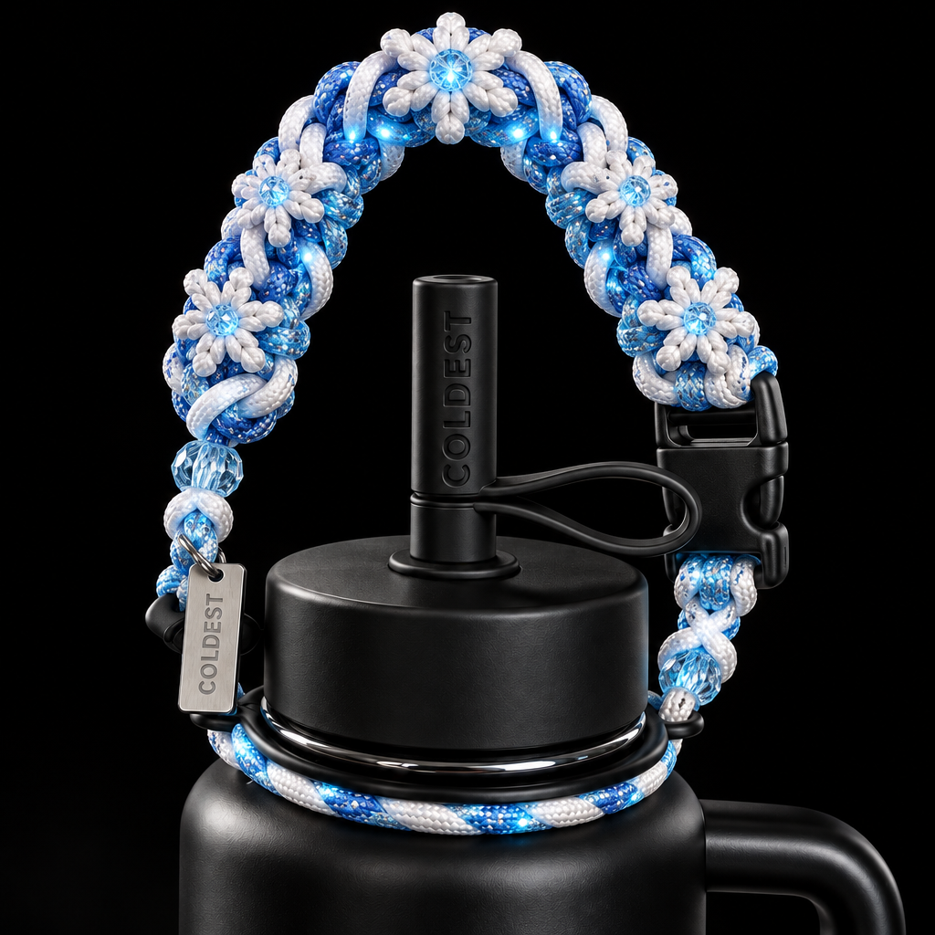 Winter frost water bottle design