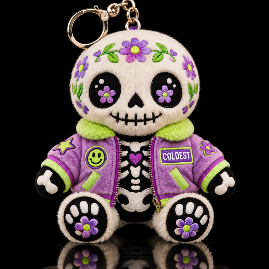 Skully the skeleton water bottle design