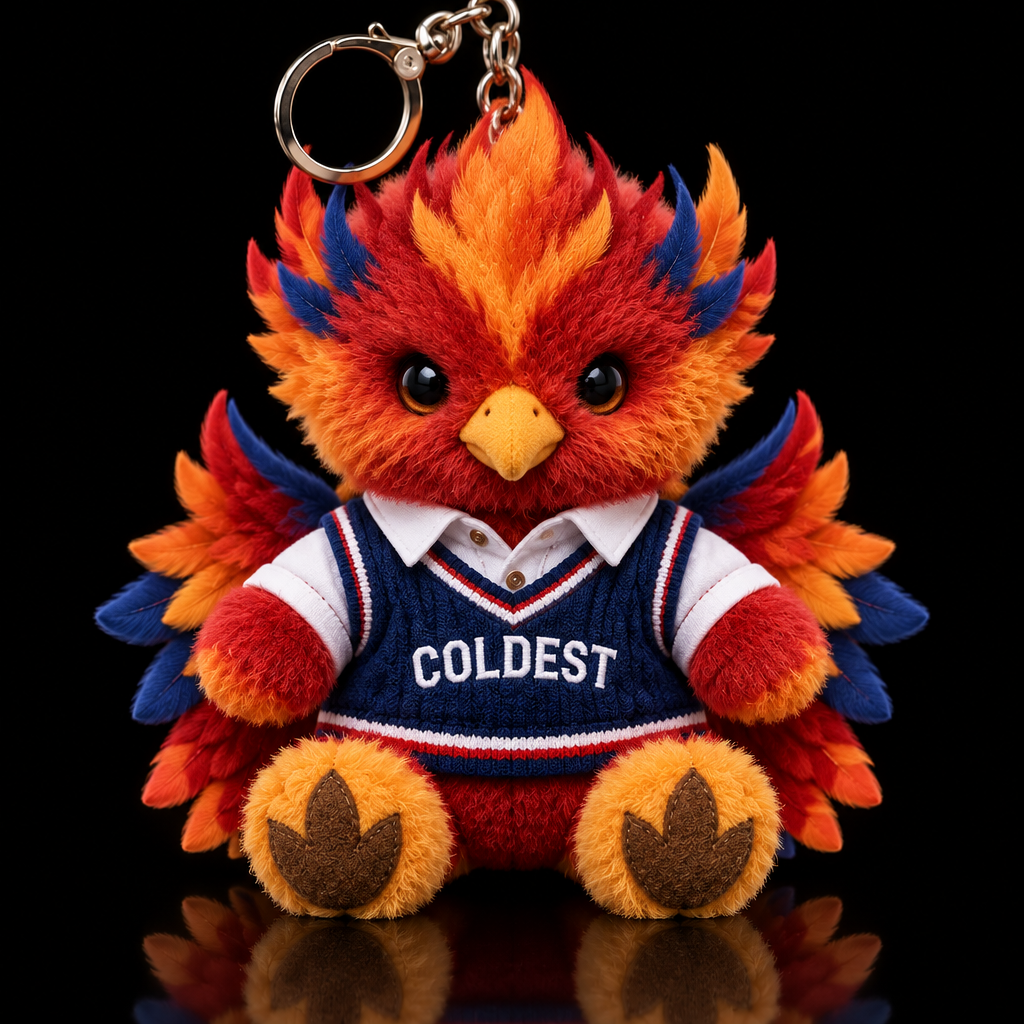 Ember the Phoenix water bottle design