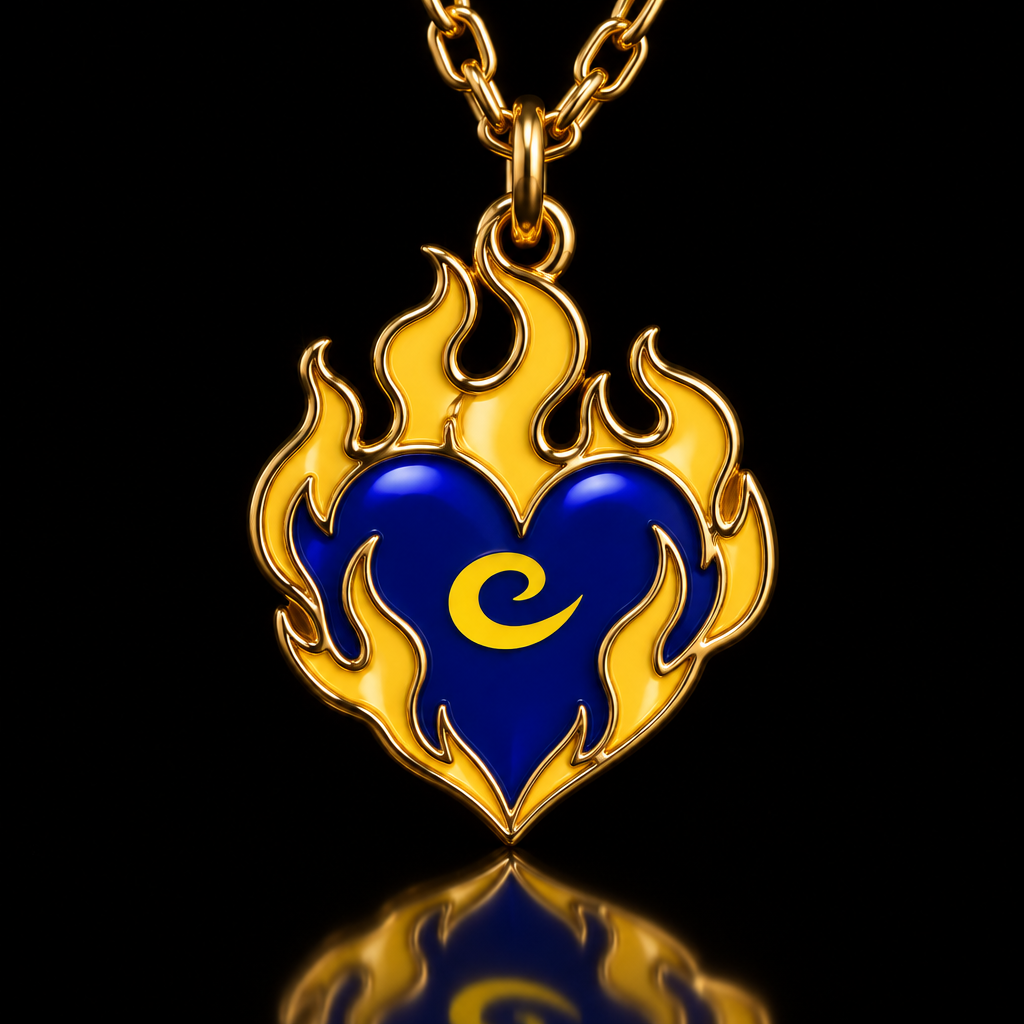 Frozen heart fire water bottle design