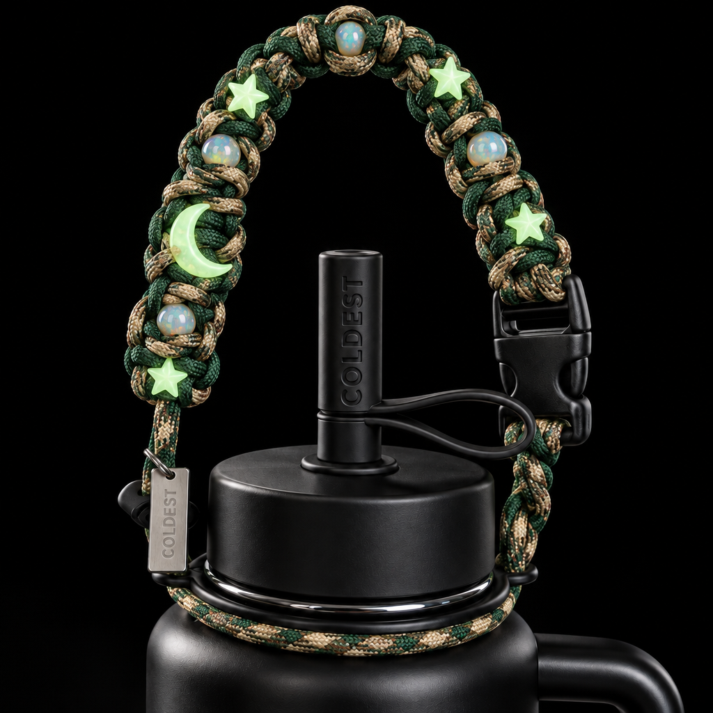 Camo opal water bottle design