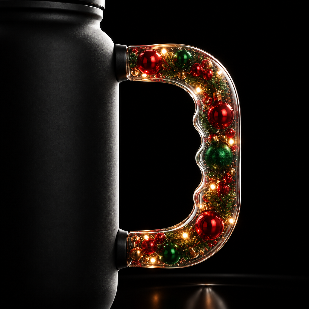 Dreaming of Christmas water bottle design