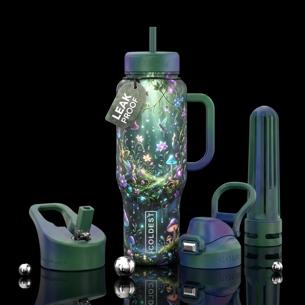 Ethereal Garden water bottle design