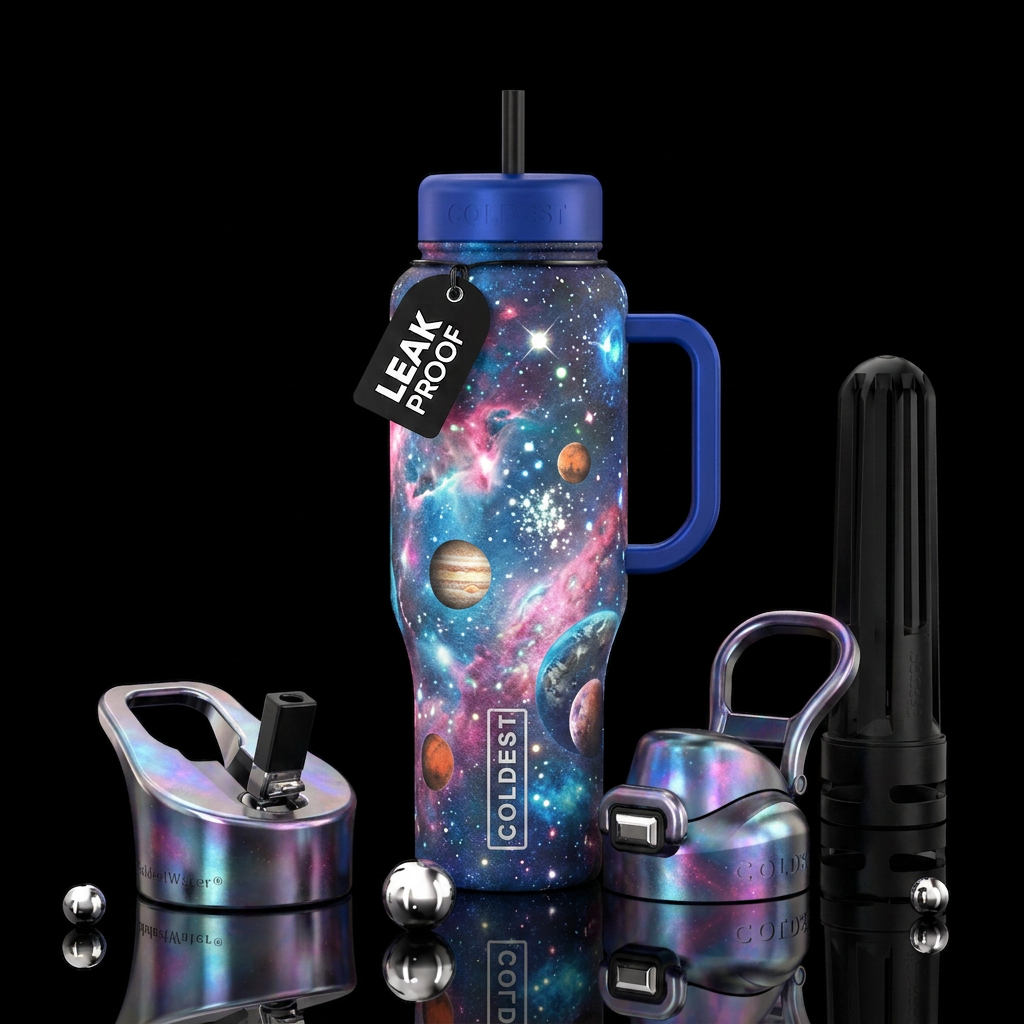 Space World water bottle design