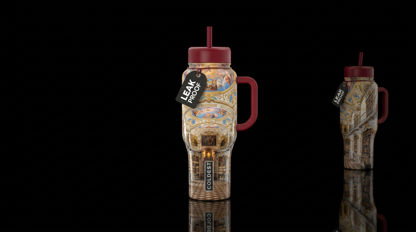 Admont Abby library water bottle design