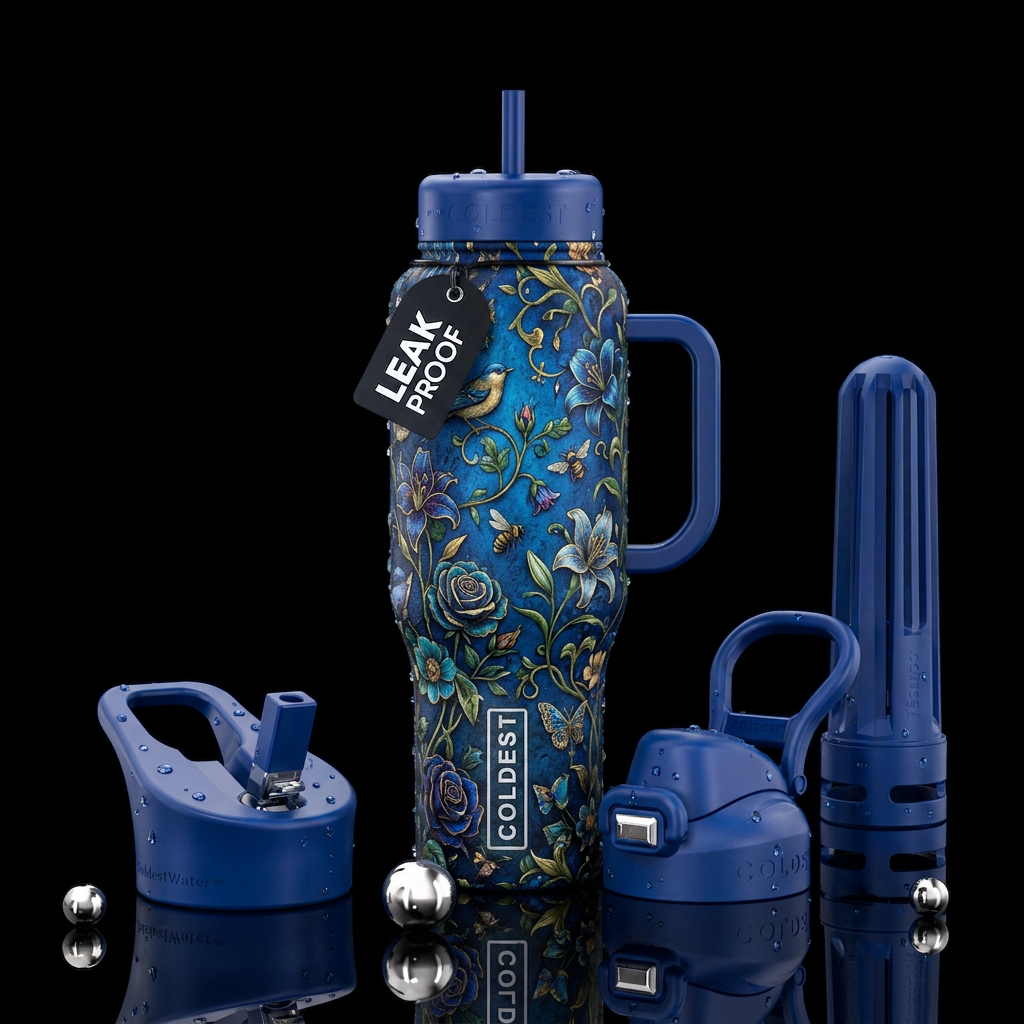 Enjoying Nature water bottle design