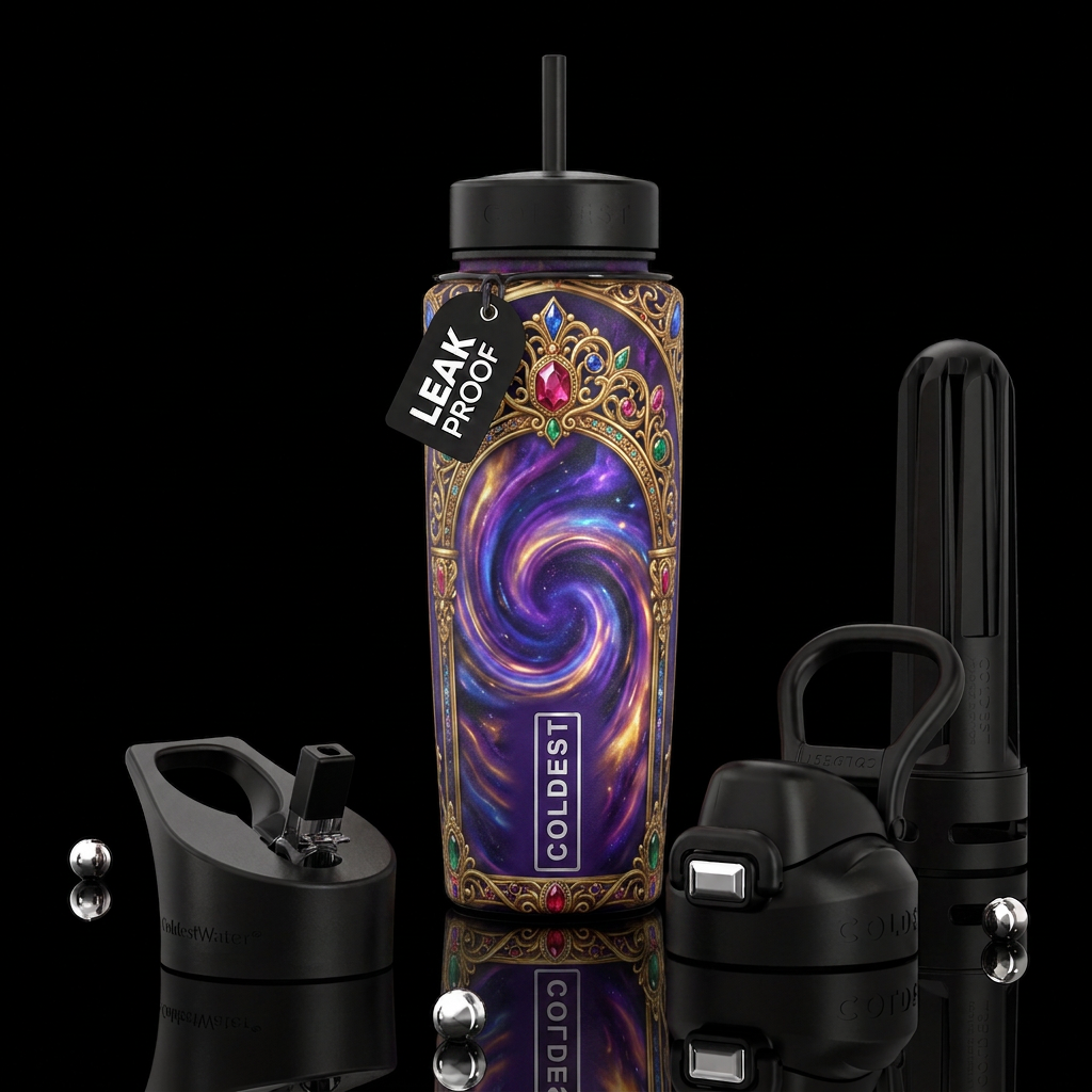 Magic Mirror water bottle design