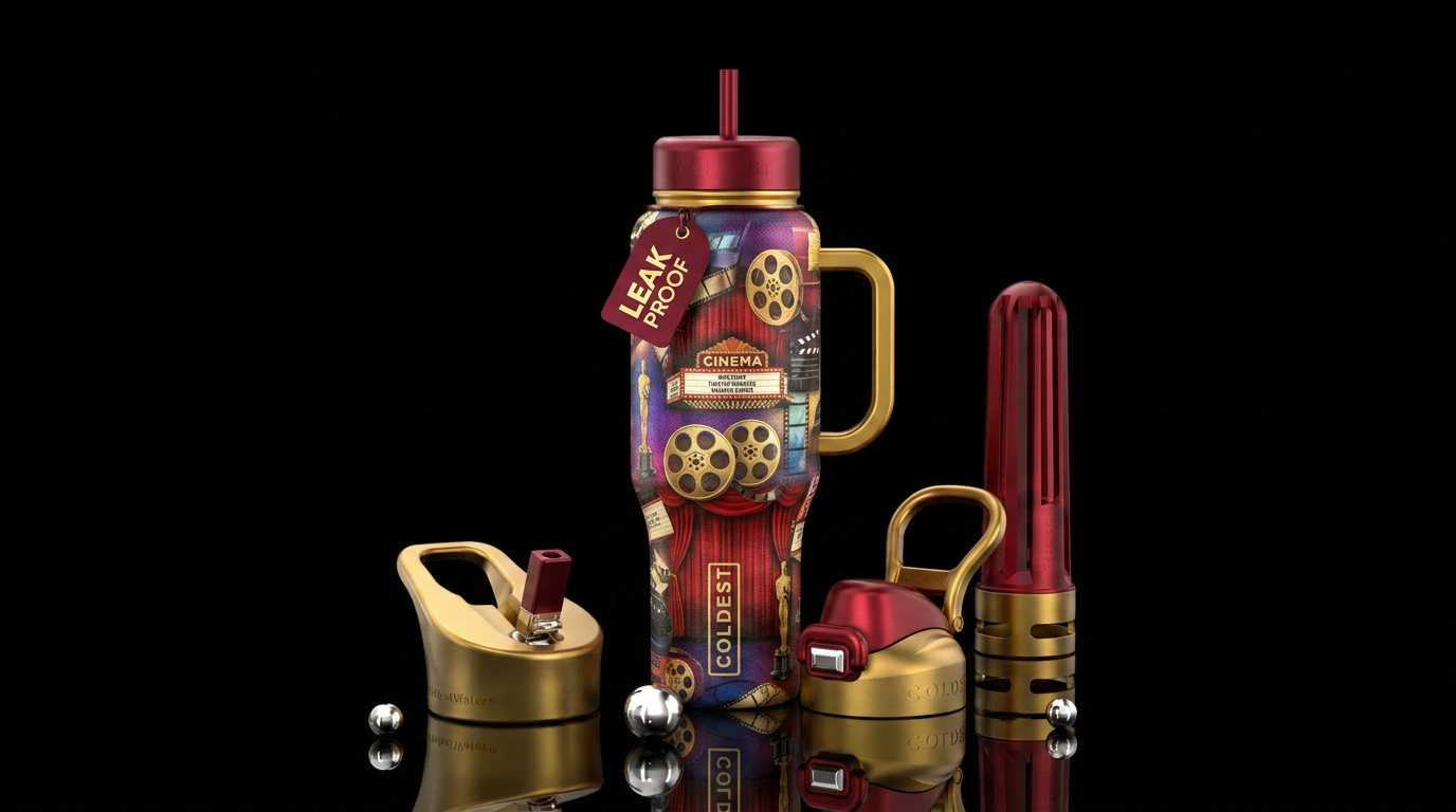 Movie Night water bottle design