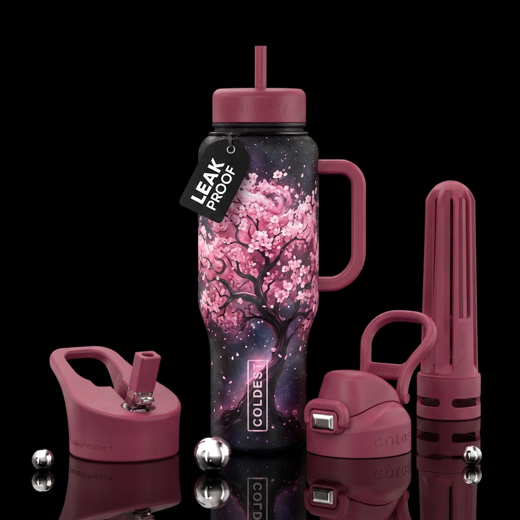 Beauty in Darkness water bottle design