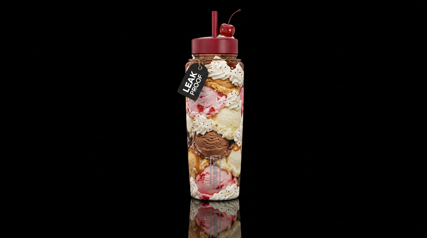 Brain Freeze water bottle design