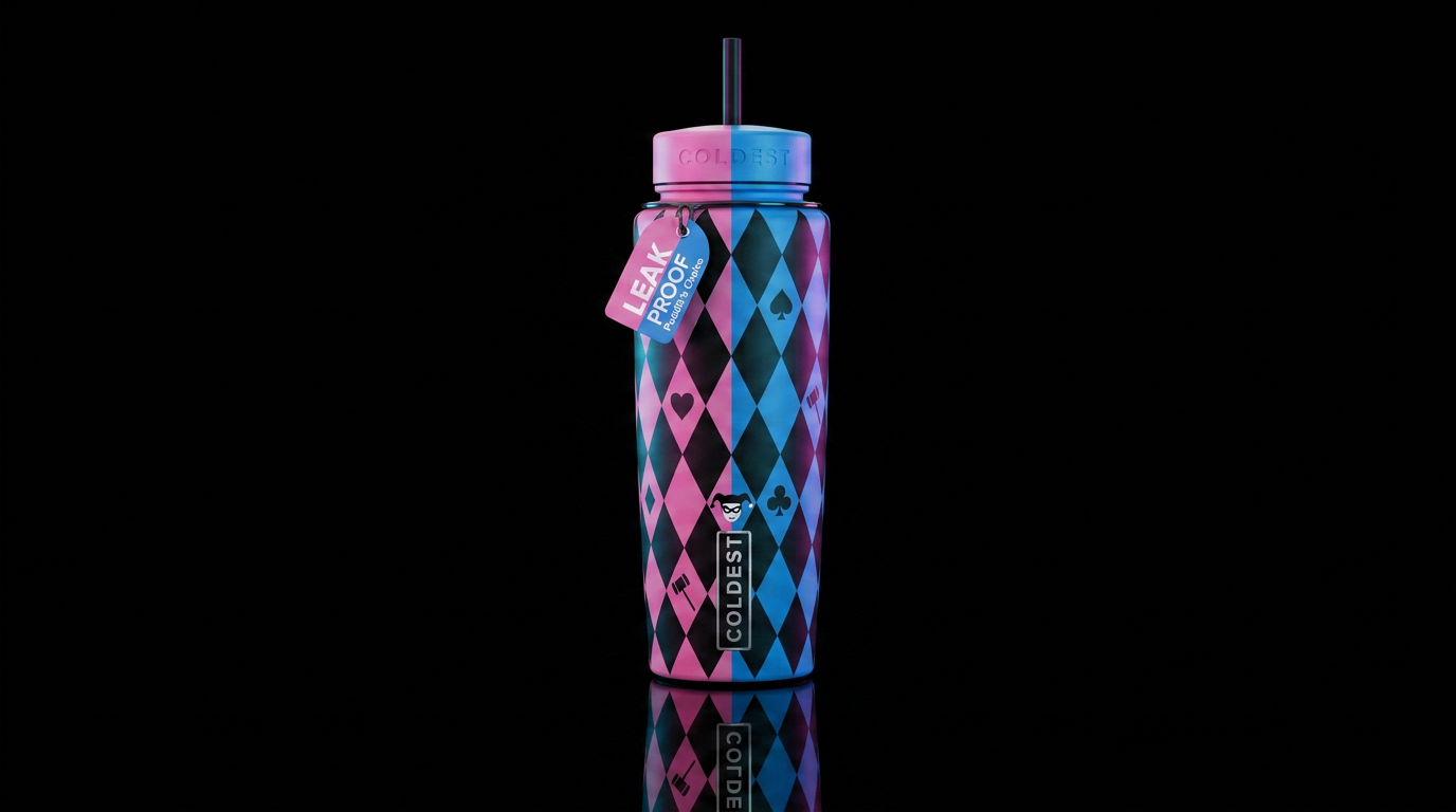 A Little Bit Crazy water bottle design