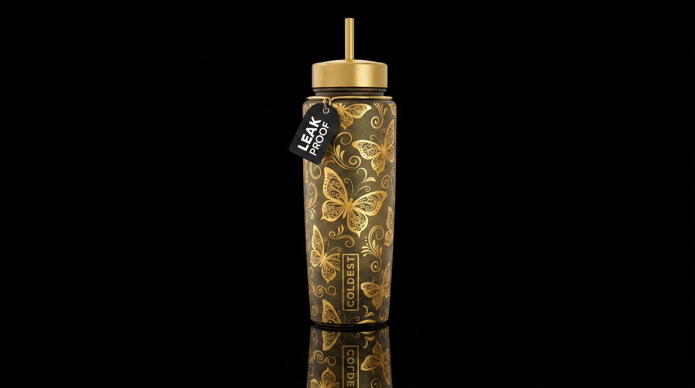 Butterfly Magic water bottle design
