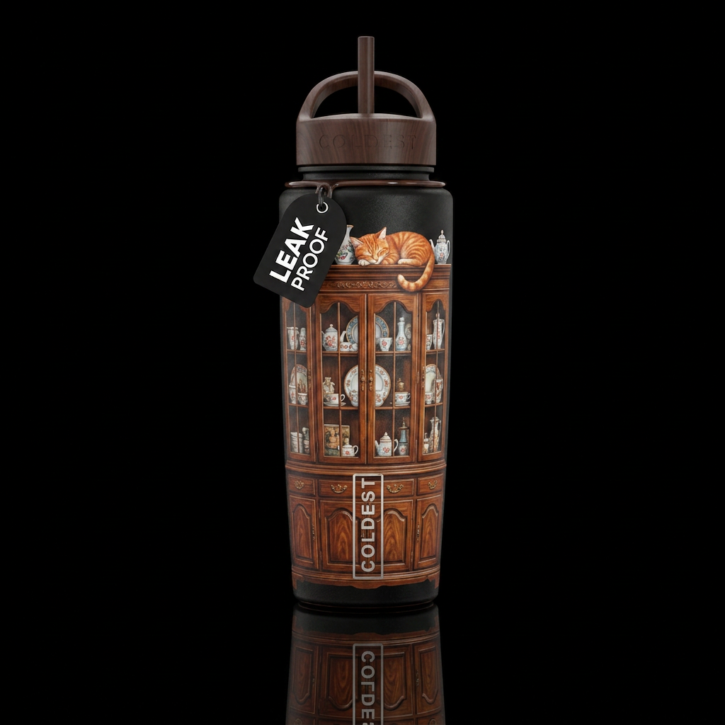 Cat Nap water bottle design