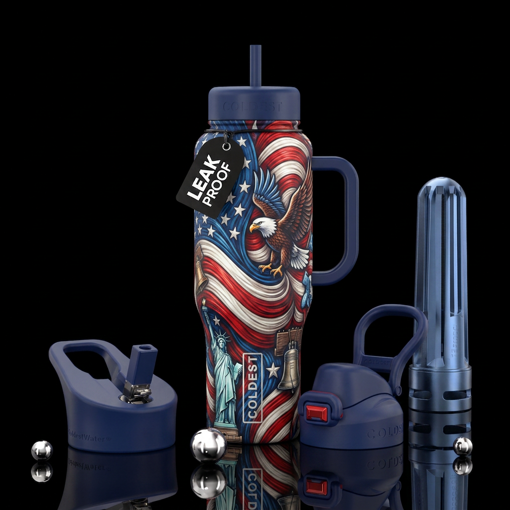American freedom water bottle design