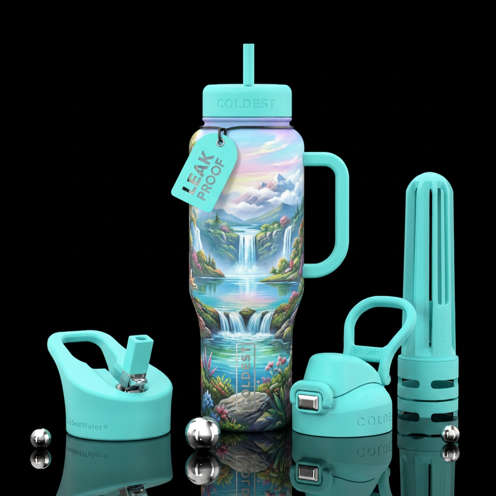 Heaven on earth water bottle design
