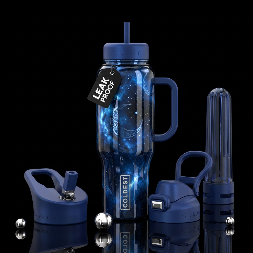 Sapphire moon luna water bottle design