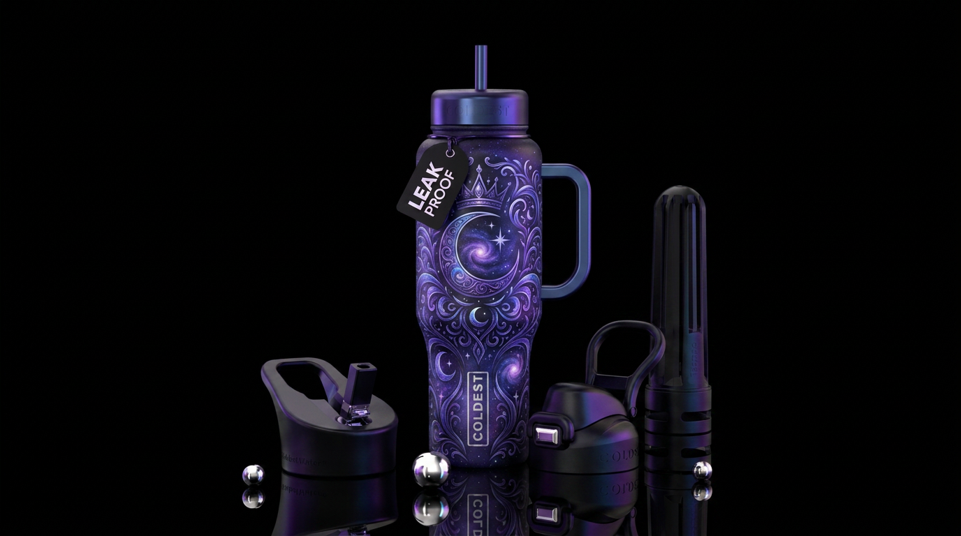 Queen luna water bottle design