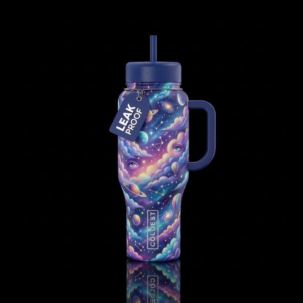 Daydreaming water bottle design