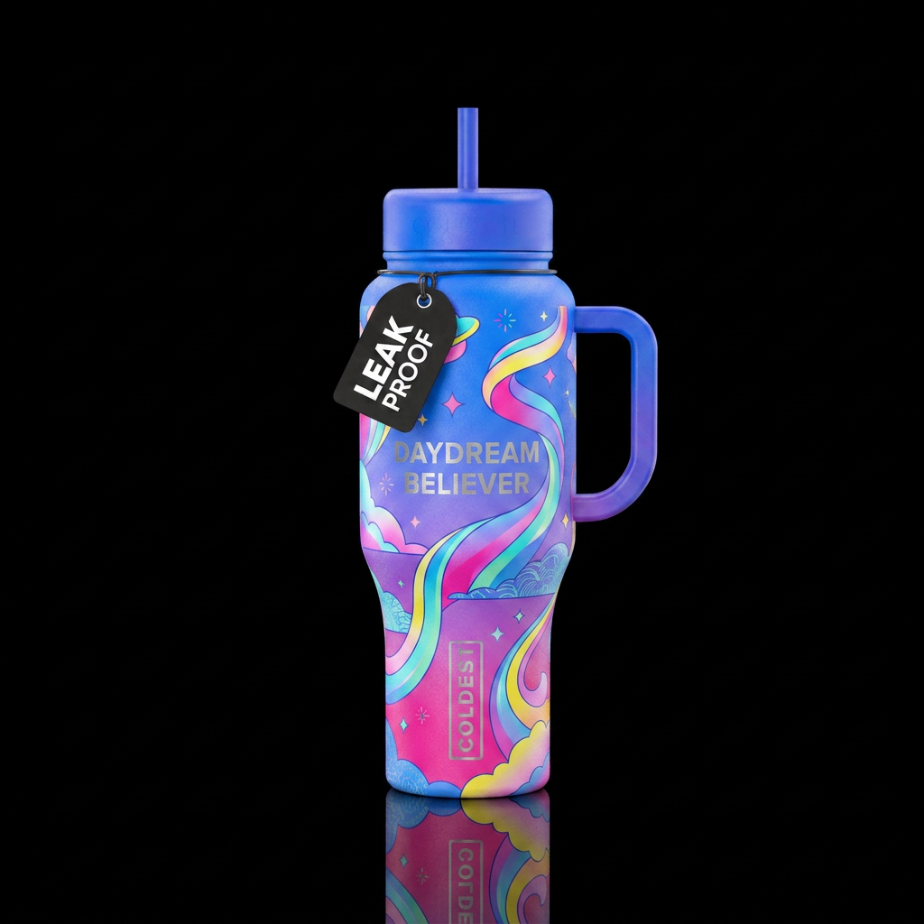 Daydream Believer water bottle design