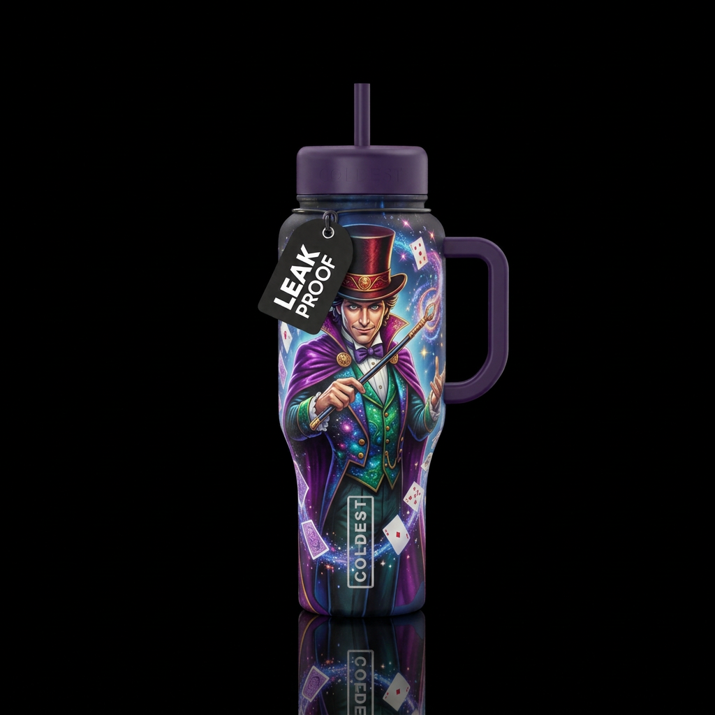 The magician water bottle design